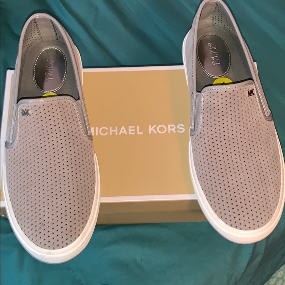 MK slide on sneakers